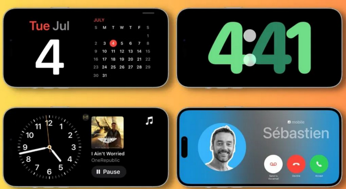 岳西苹果手机维修分享iOS17横屏充电待机显示有什么好处 