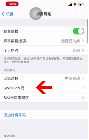 岳西苹果14维修网分享如何给iPhone14的SIM卡设置密码 