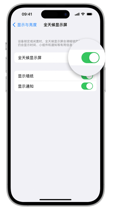 岳西苹果14维修店分享如何自定义 iPhone 14 Pro 常亮显示屏 