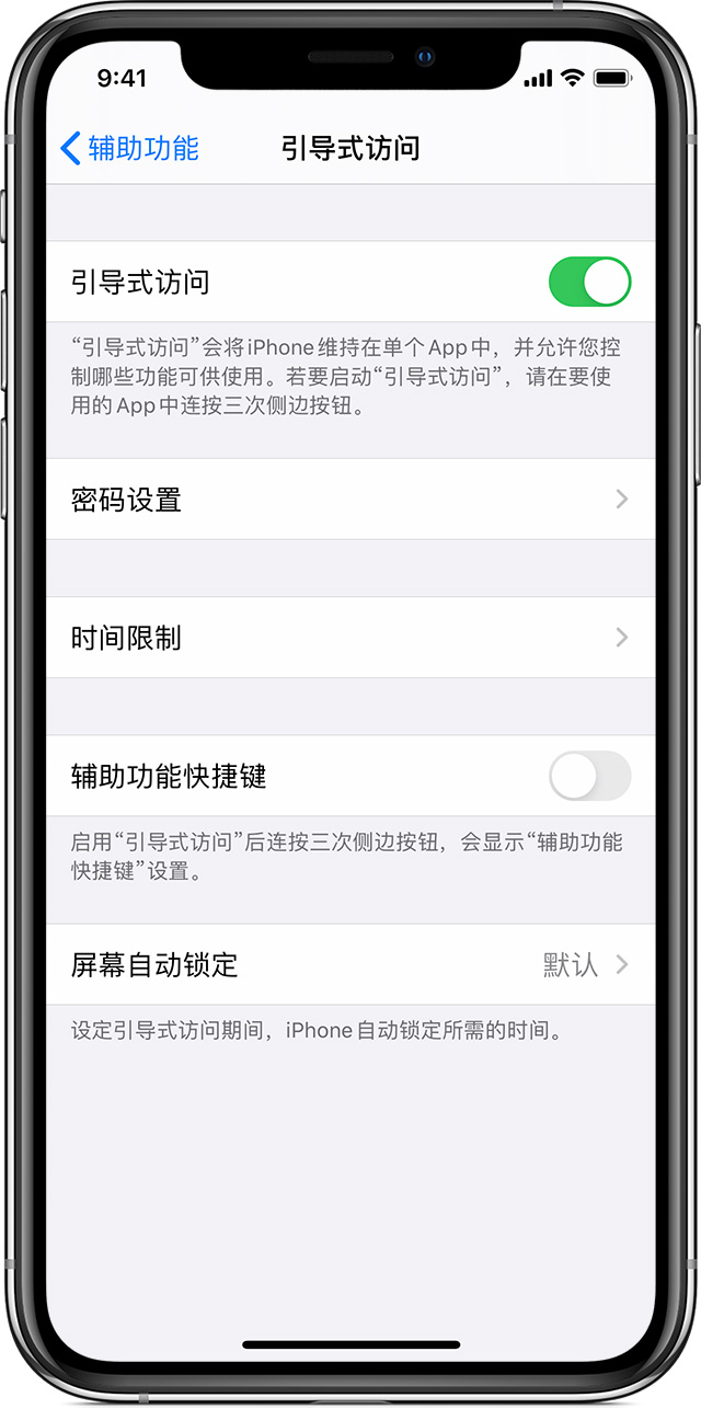 岳西苹果手机维修分享如何在 iPhone 上退出引导式访问 